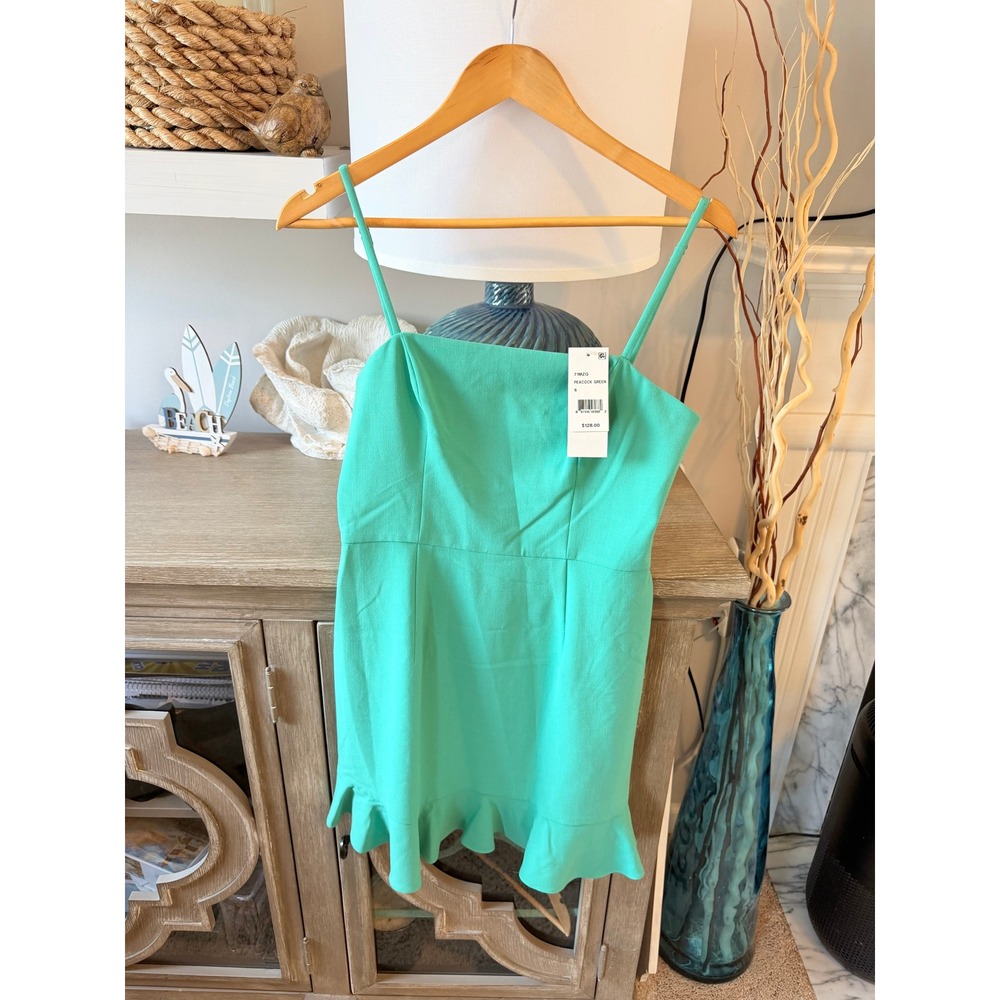 French Connection Mini Dress Womens Peacock Green Size 6 71MZQ
